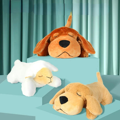 Peluche Serenoche con Latido — Calma la Ansiedad Nocturna de tu Perro Adoptado
